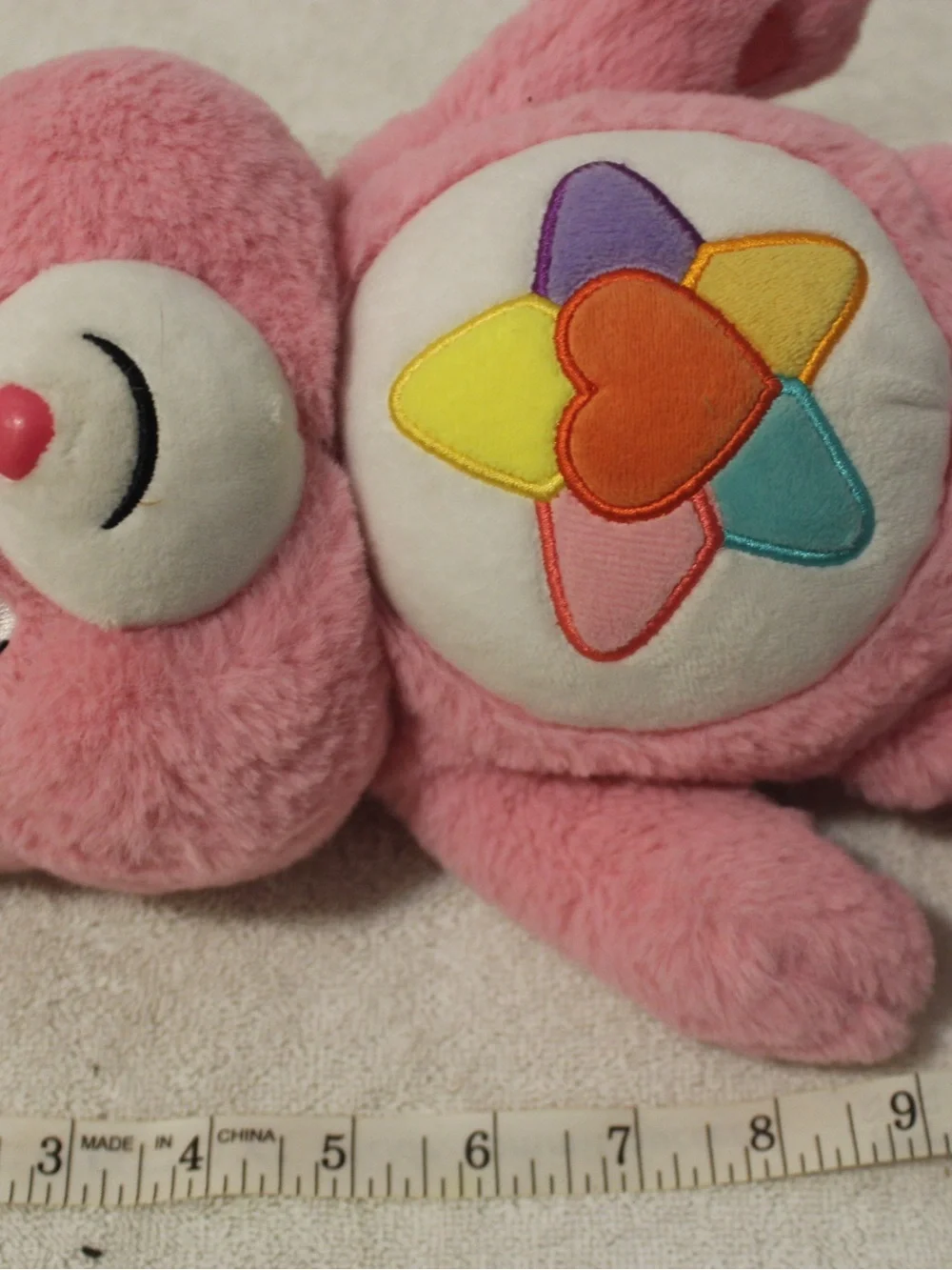 2022 Care Bear True Heat Bear Pink Stuffed Animals Cuddle Plush Doll 13